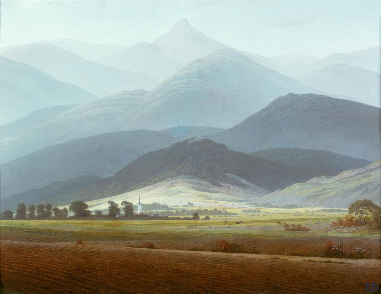 Reuzengebergte landschap door Caspar David Friedrich