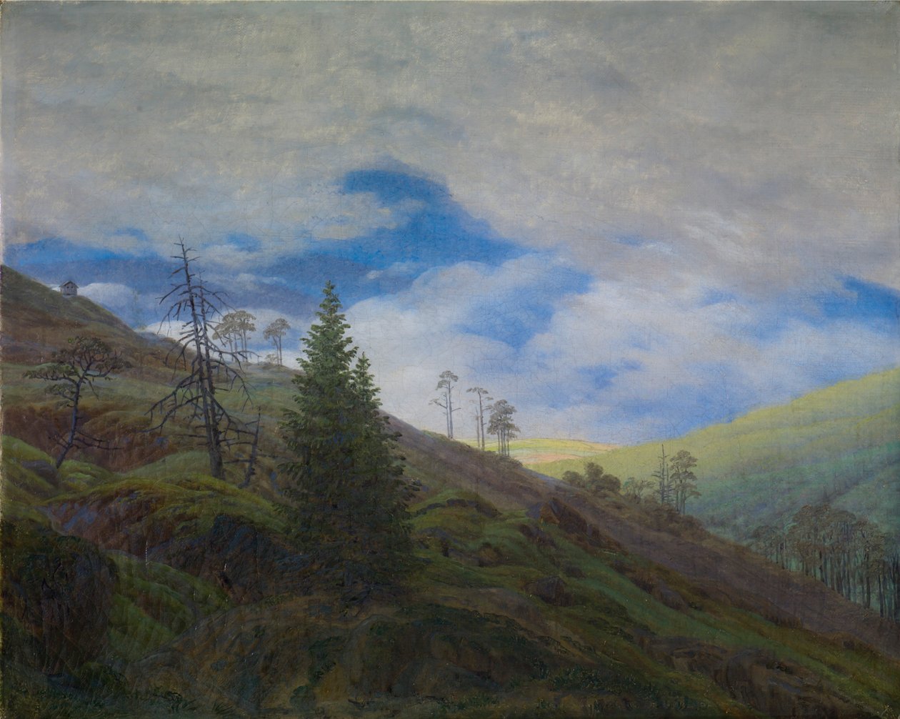 Zonnestraal in het Reuzengebergte door Caspar David Friedrich