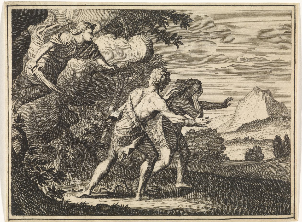 Verdrijving uit het Paradijs door Caspar Luyken