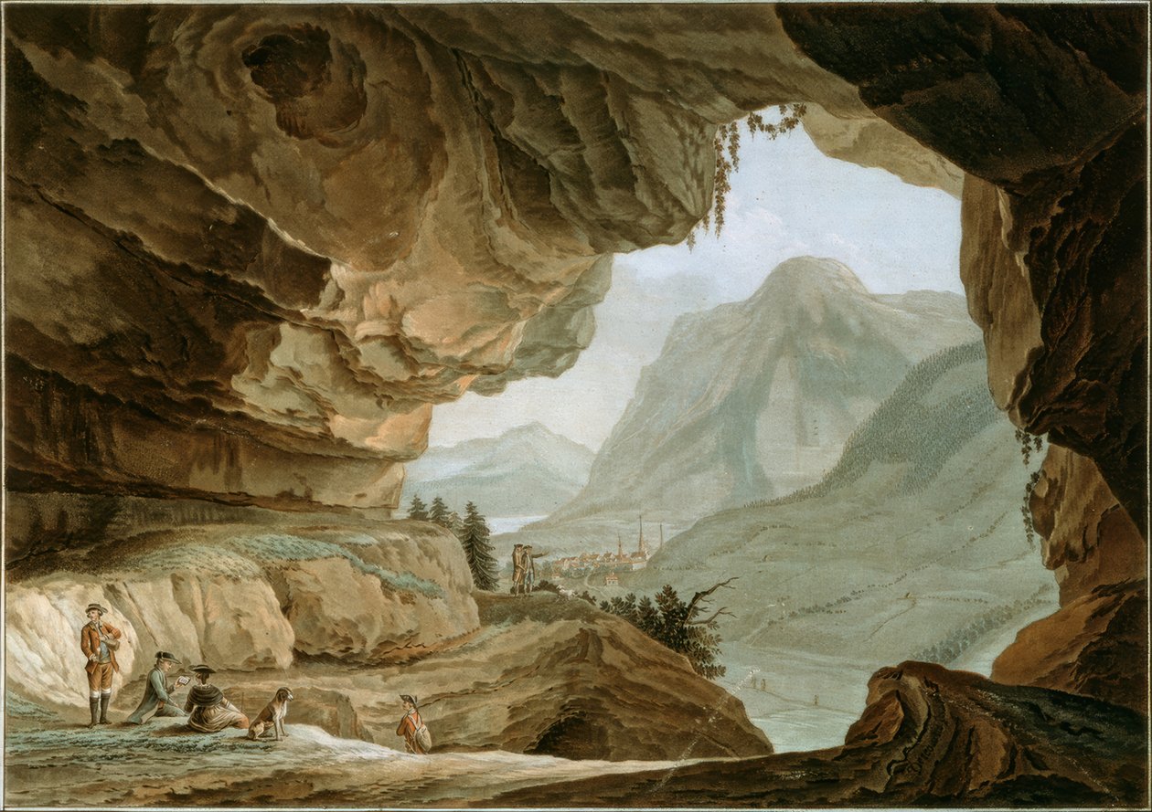 Drakenhol in het kanton Nidwalden door Caspar Wolf