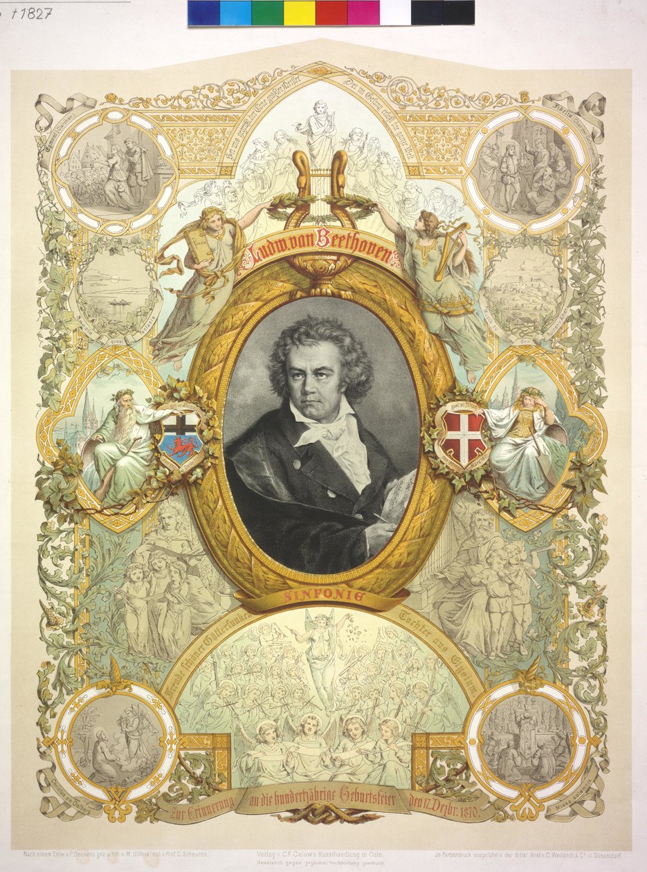 Ludwig van Beethoven door Casper Johann Nepomuk Scheuren