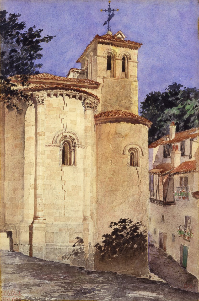 Kerk in Segovia, Spanje, 1920 door Cass Gilbert