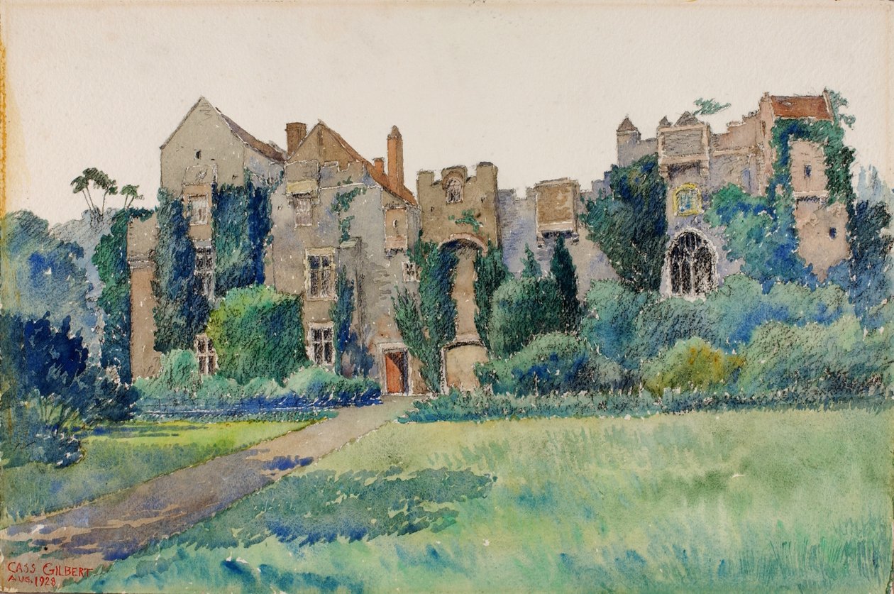 Compton Castle, Devonshire, Engeland door Cass Gilbert