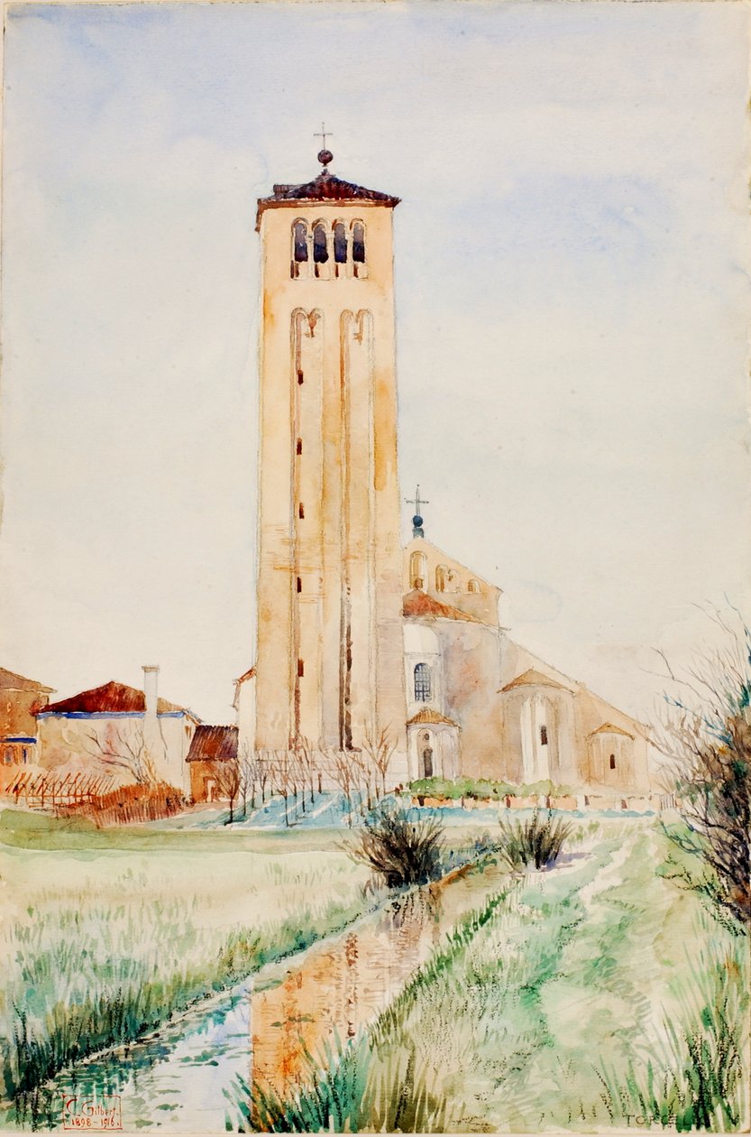 De Toren, Kathedraal van Torcello, 1898-1916 door Cass Gilbert