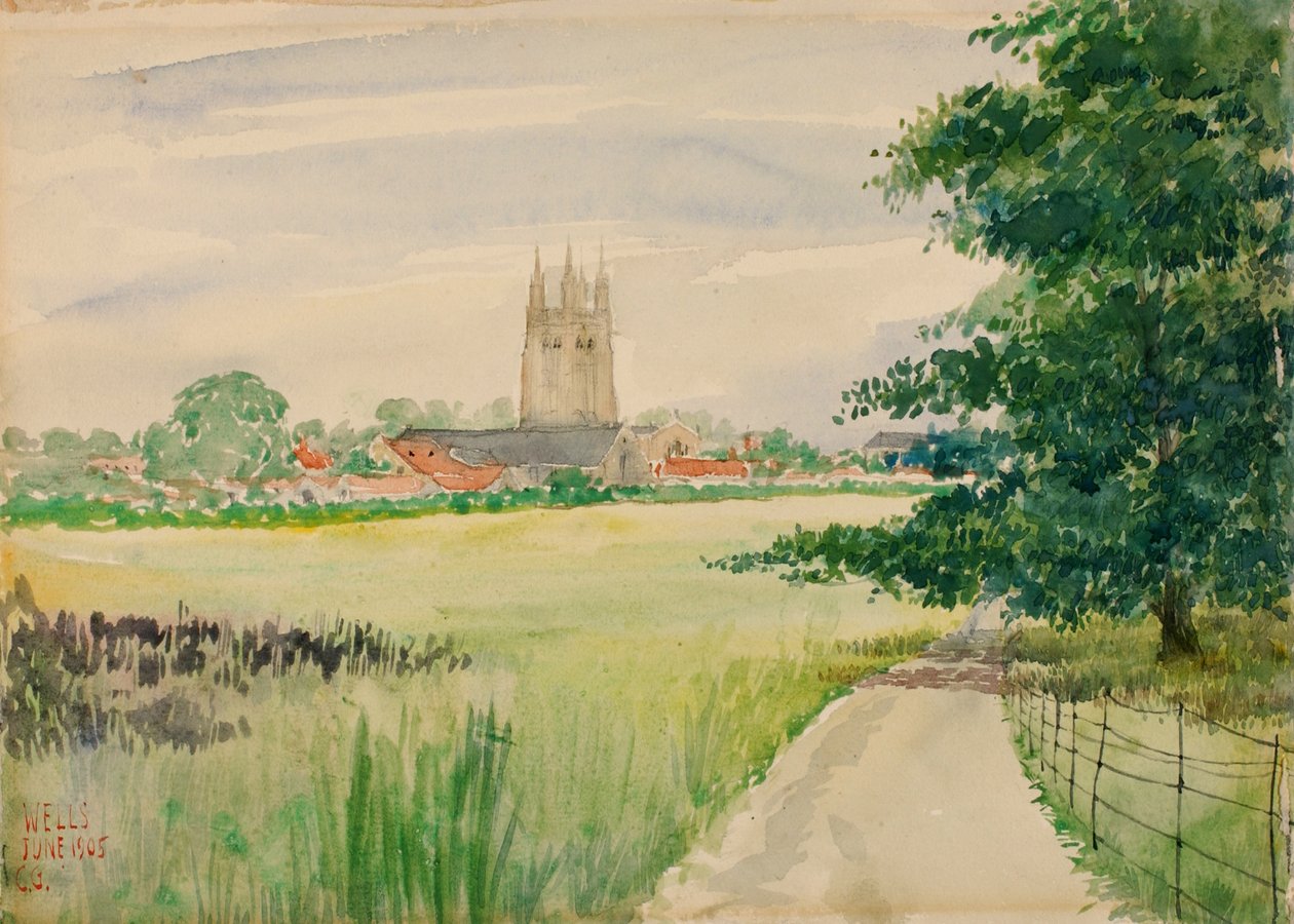 Kathedraal van Wells, Engeland, 1905 door Cass Gilbert