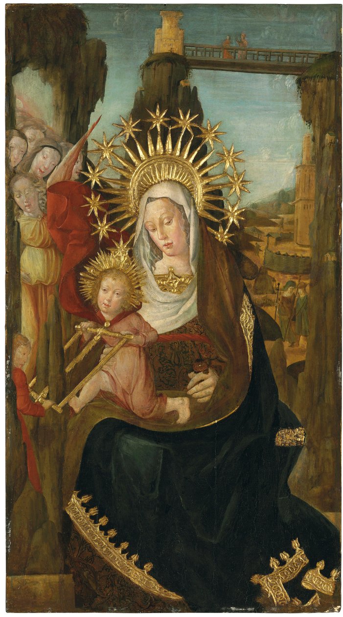 De Maagd van Montserrat, c.1530-40 door Catalan School