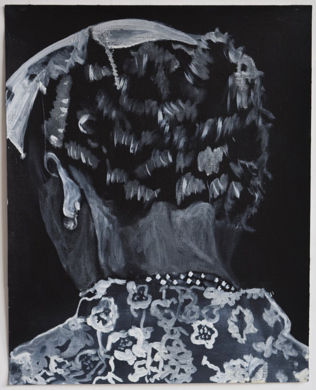 Belladonna: Ann, 2014 (olieverf  acryl op papier) door Cathy Lomax