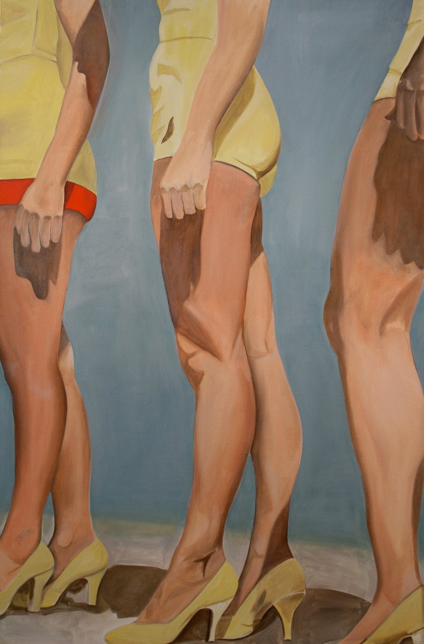 Benen, 2007 (olieverf op doek) door Cathy Lomax
