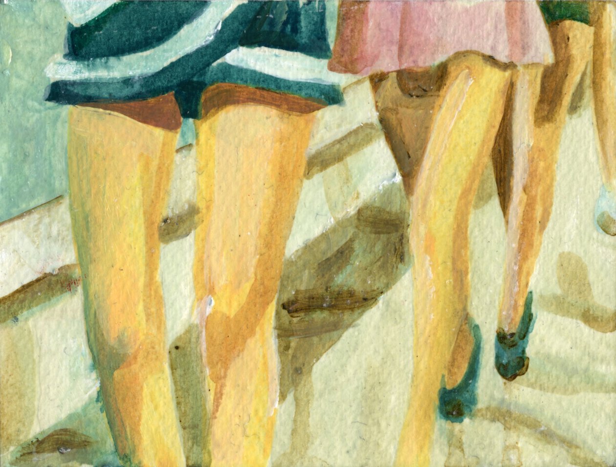 Southport, 2008 (acryl op karton) door Cathy Lomax
