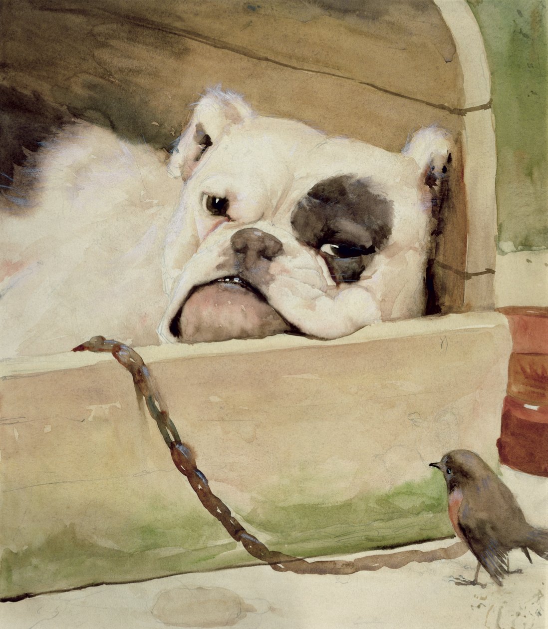 Bulldog, 1927 door Cecil Charles Windsor Aldin