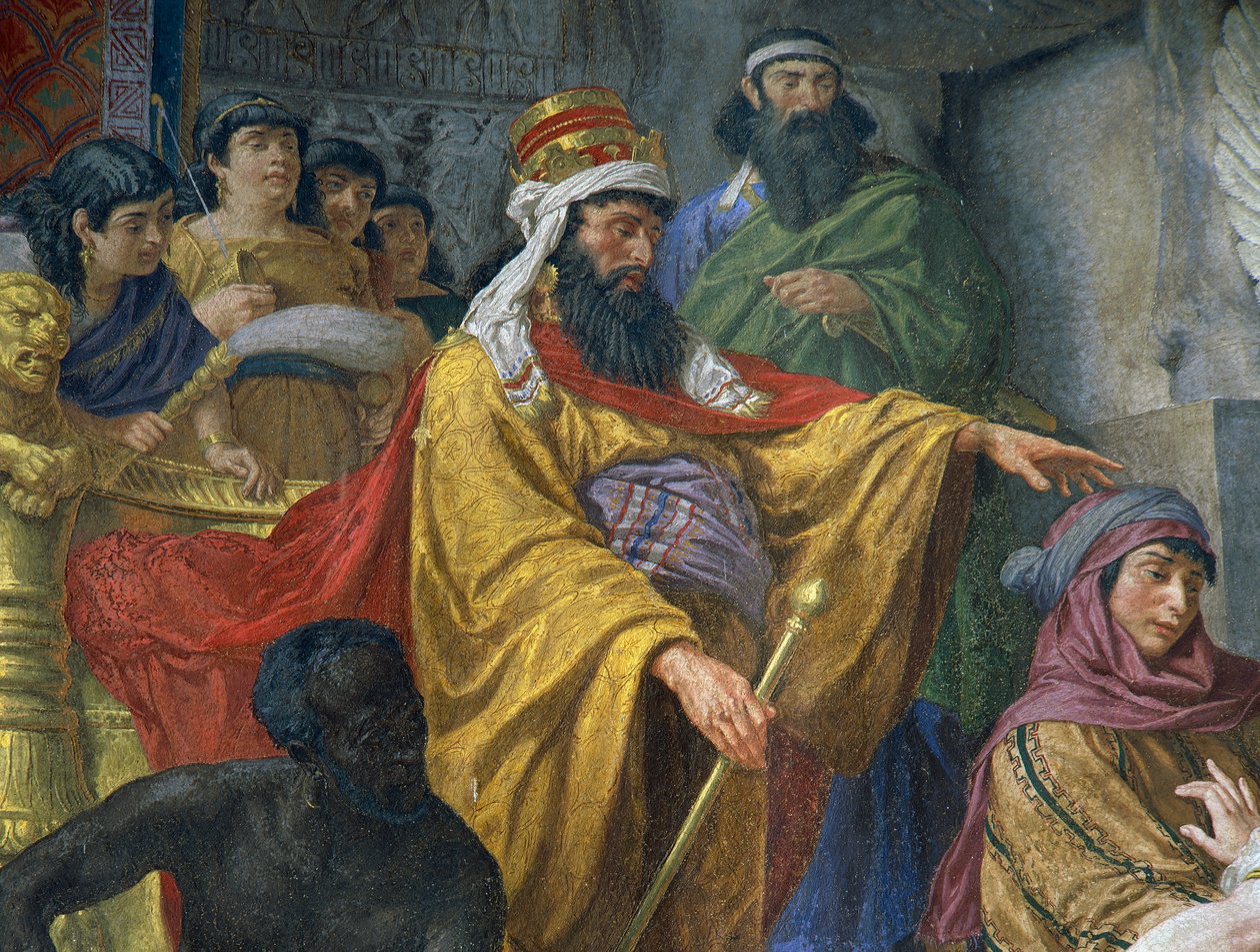 Koning Ahasveros van Perzië door Cesare Mariani