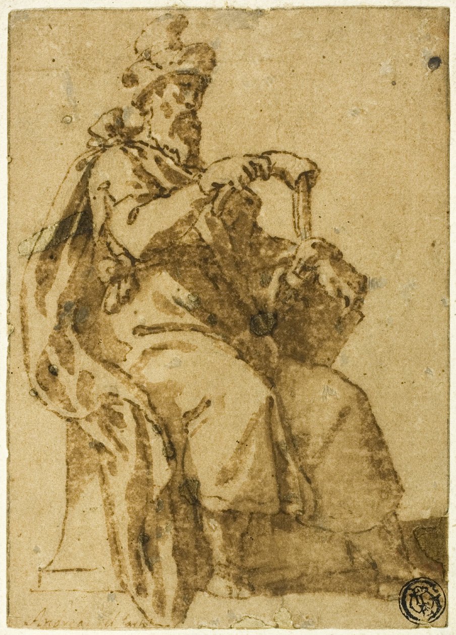 Samuel op de troon door Cesare Nebbia