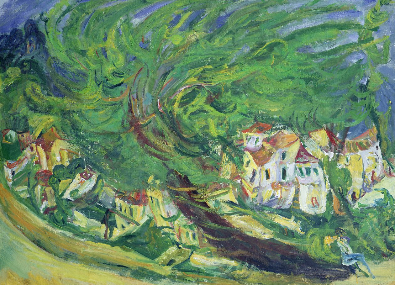 Omgevallen Boom, ca. 1922-23 door Chaim Soutine