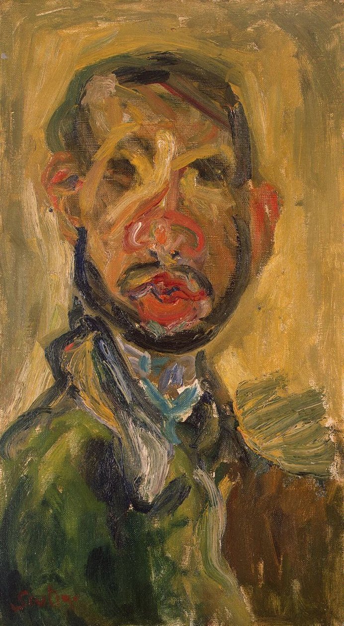 Zelfportret, 1916 door Chaim Soutine