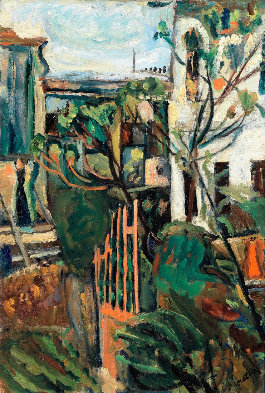 Huis bij Parijs door Chaim Soutine