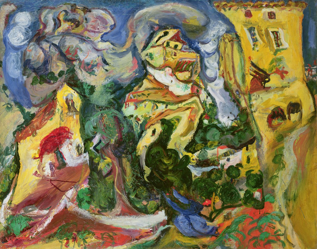 Het dorp door Chaim Soutine