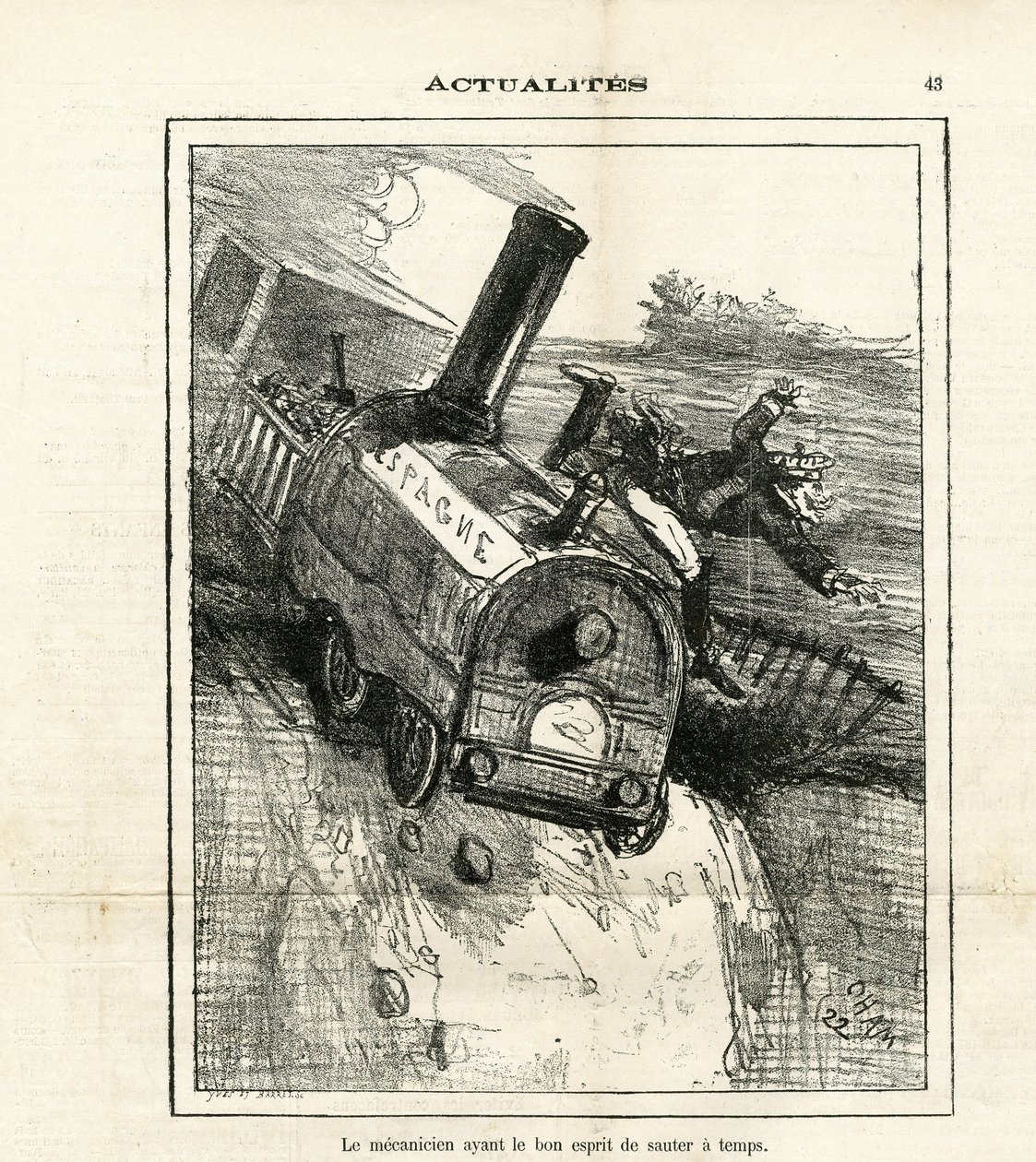 Illustratie van Cham (1819-1879) in The Charivari door Amédée de Noé