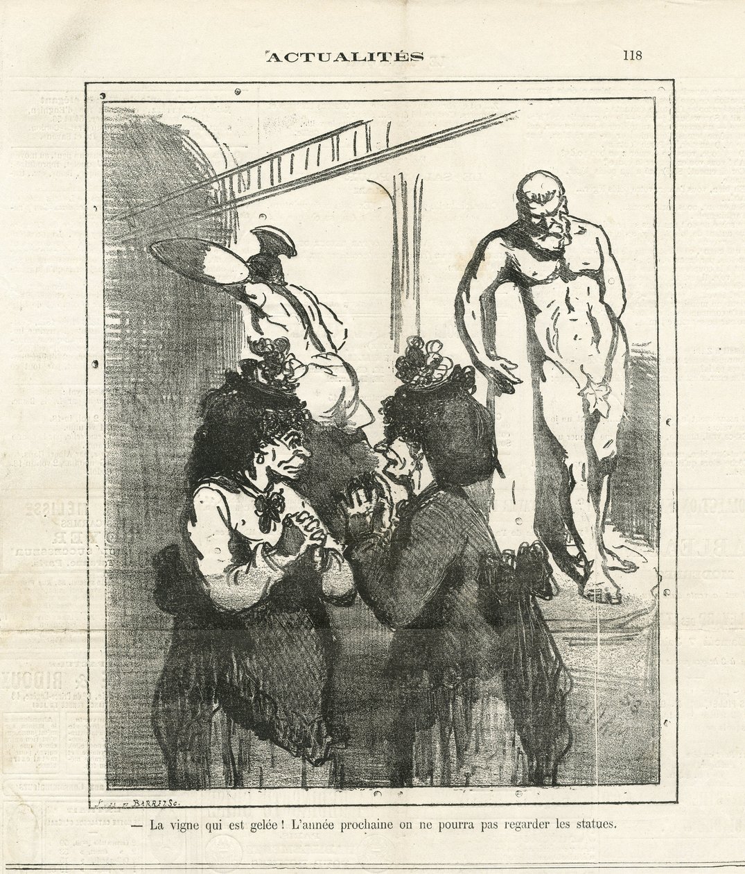 Illustratie van Cham in The Charivari door Amédée de Noé