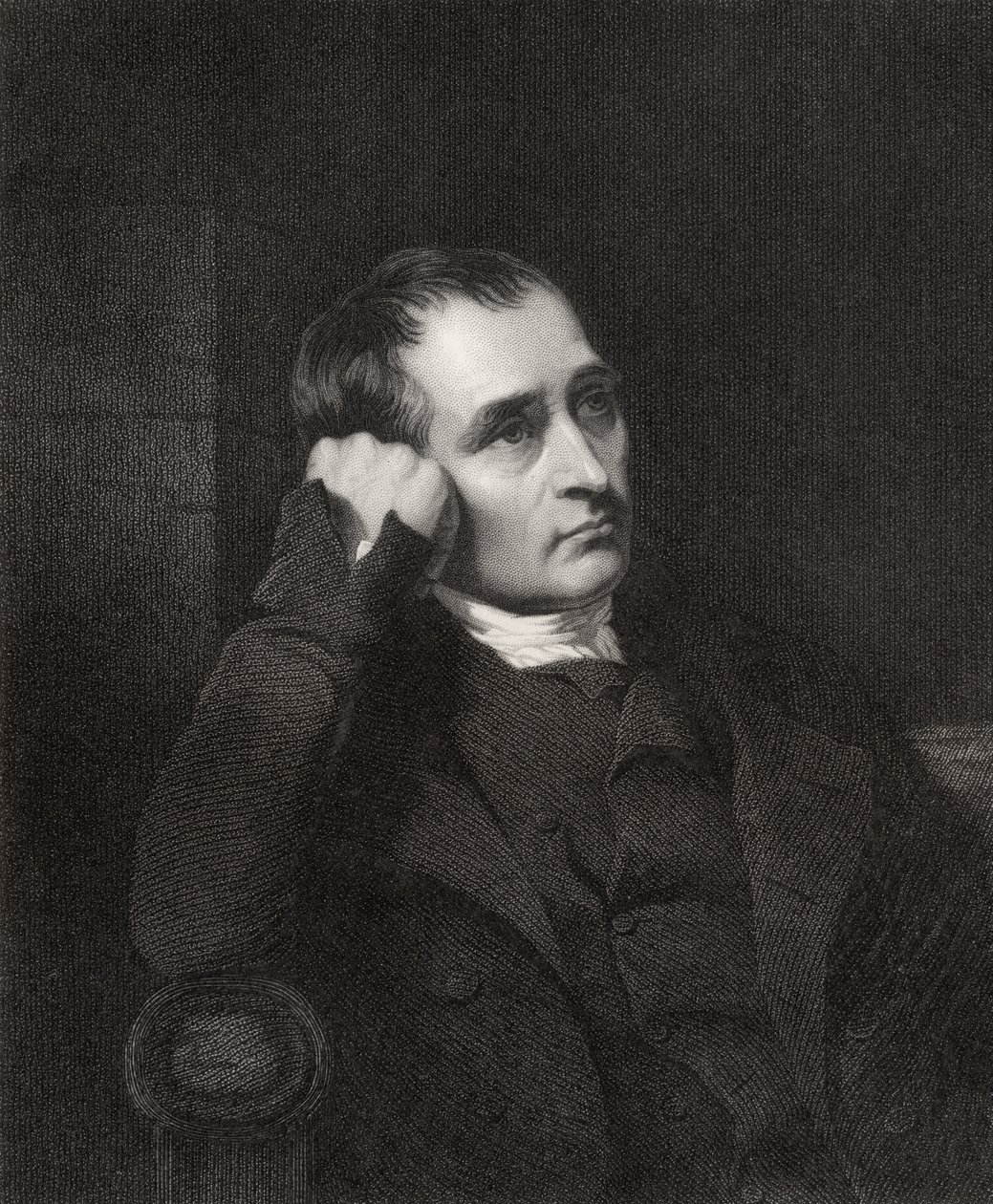 Samuel Crompton, gegraveerd door J. Morrison, uit 