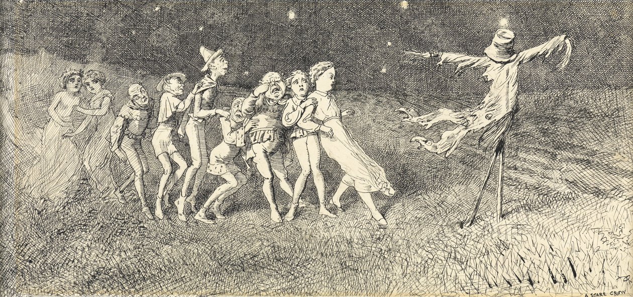 Een vogelverschrikker door Charles Altamont Doyle