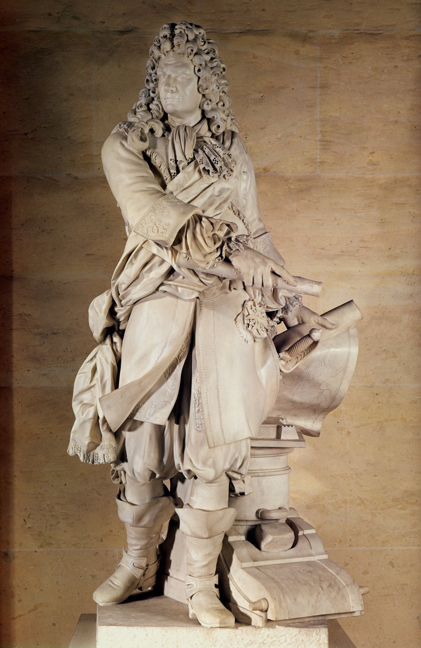 Standbeeld van Sebastien Le Prestre de Vauban 1633-1707 door Charles Antoine Bridan