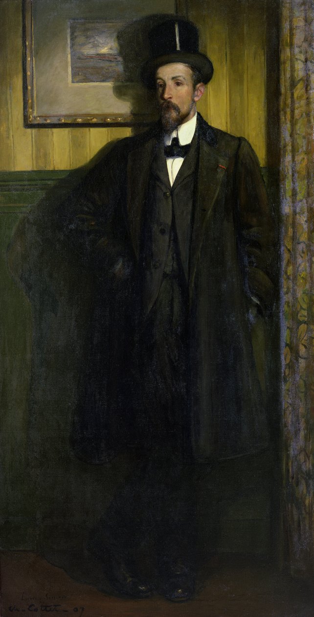 Portret van Lucien Simon (1864-1945) 1907 door Charles Cottet