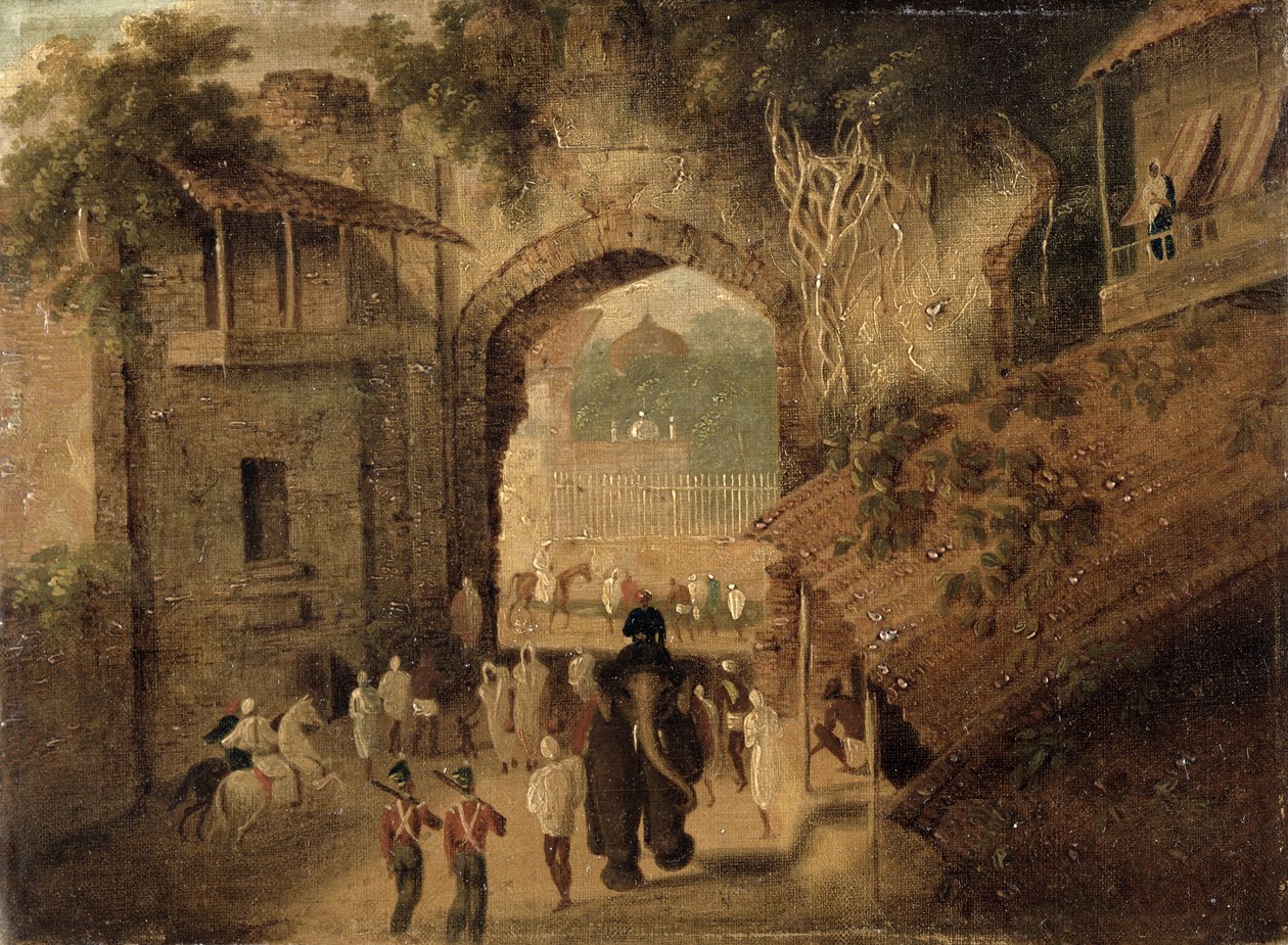 Oostelijke poort, Patna, 1825 door Charles d Oyly