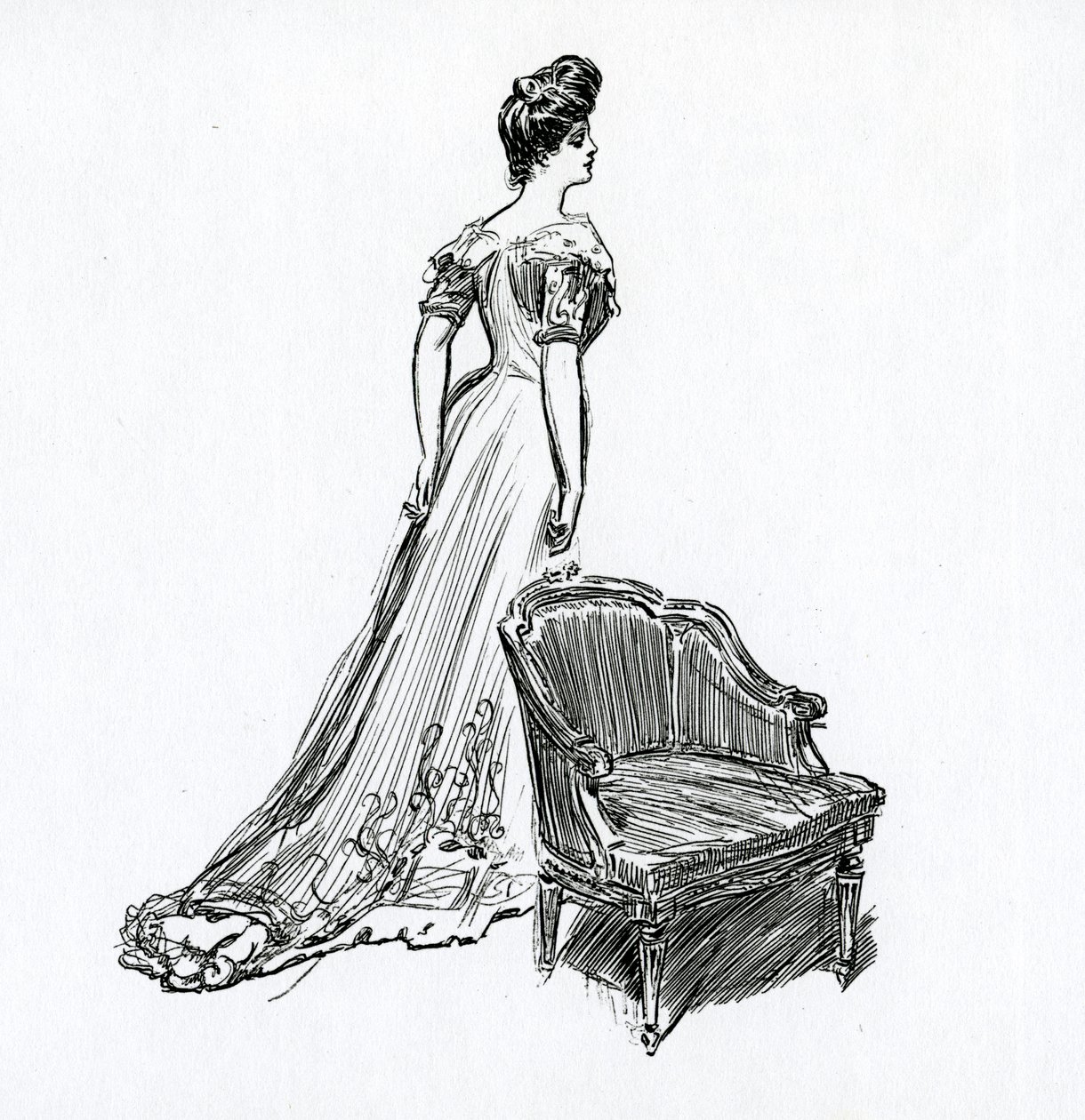 Een Gibson-meisje, c.1902 door Charles Dana Gibson