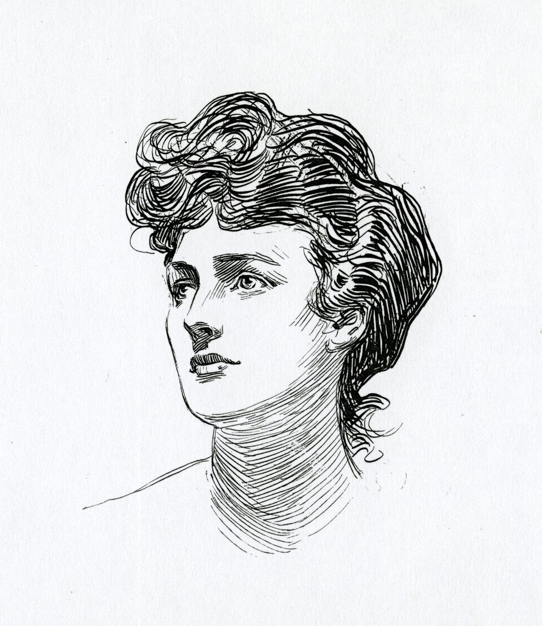 Een Gibson Girl, ca. 1902 door Charles Dana Gibson