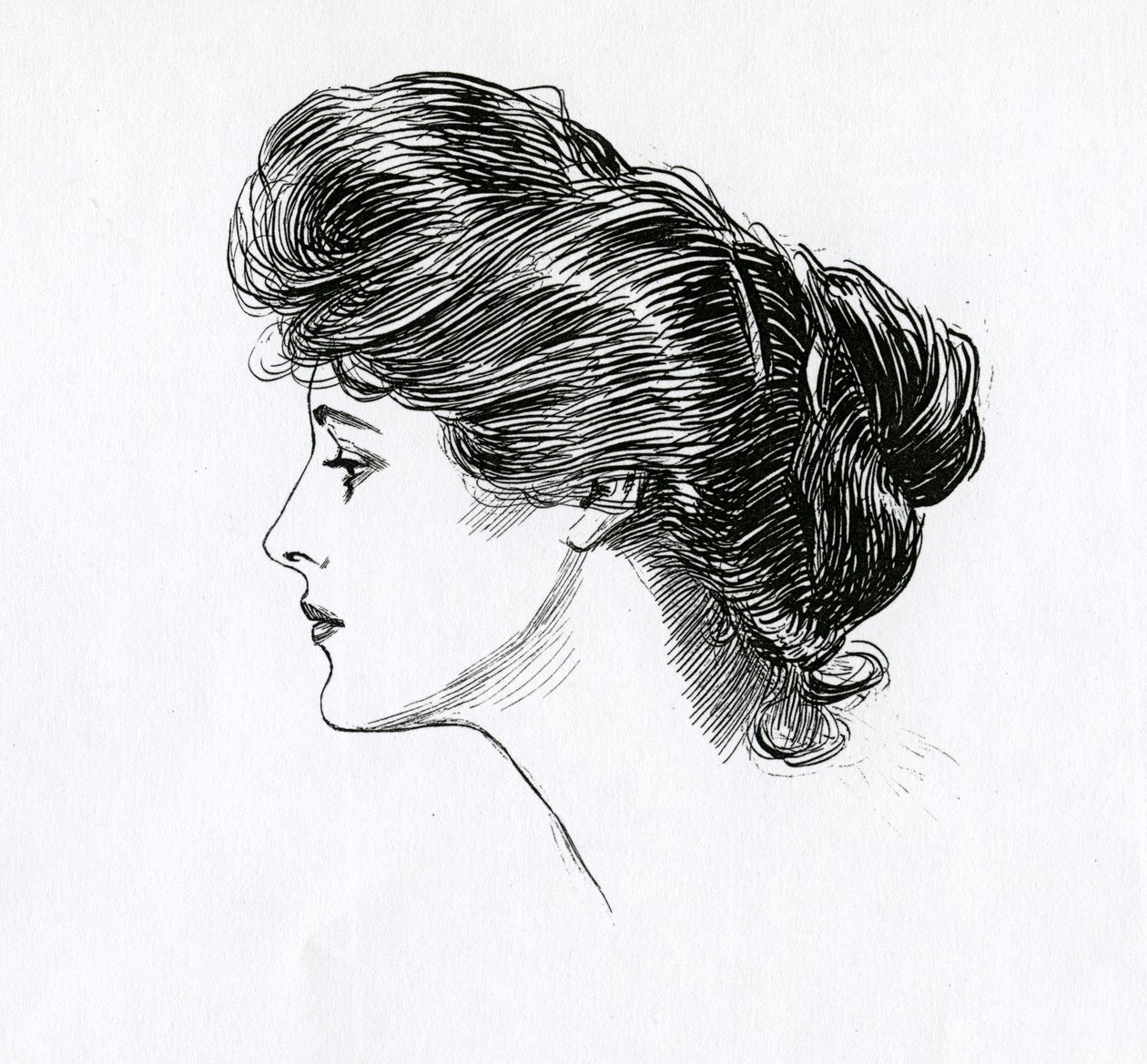 Een Gibson-meisje, ca. 1902 door Charles Dana Gibson