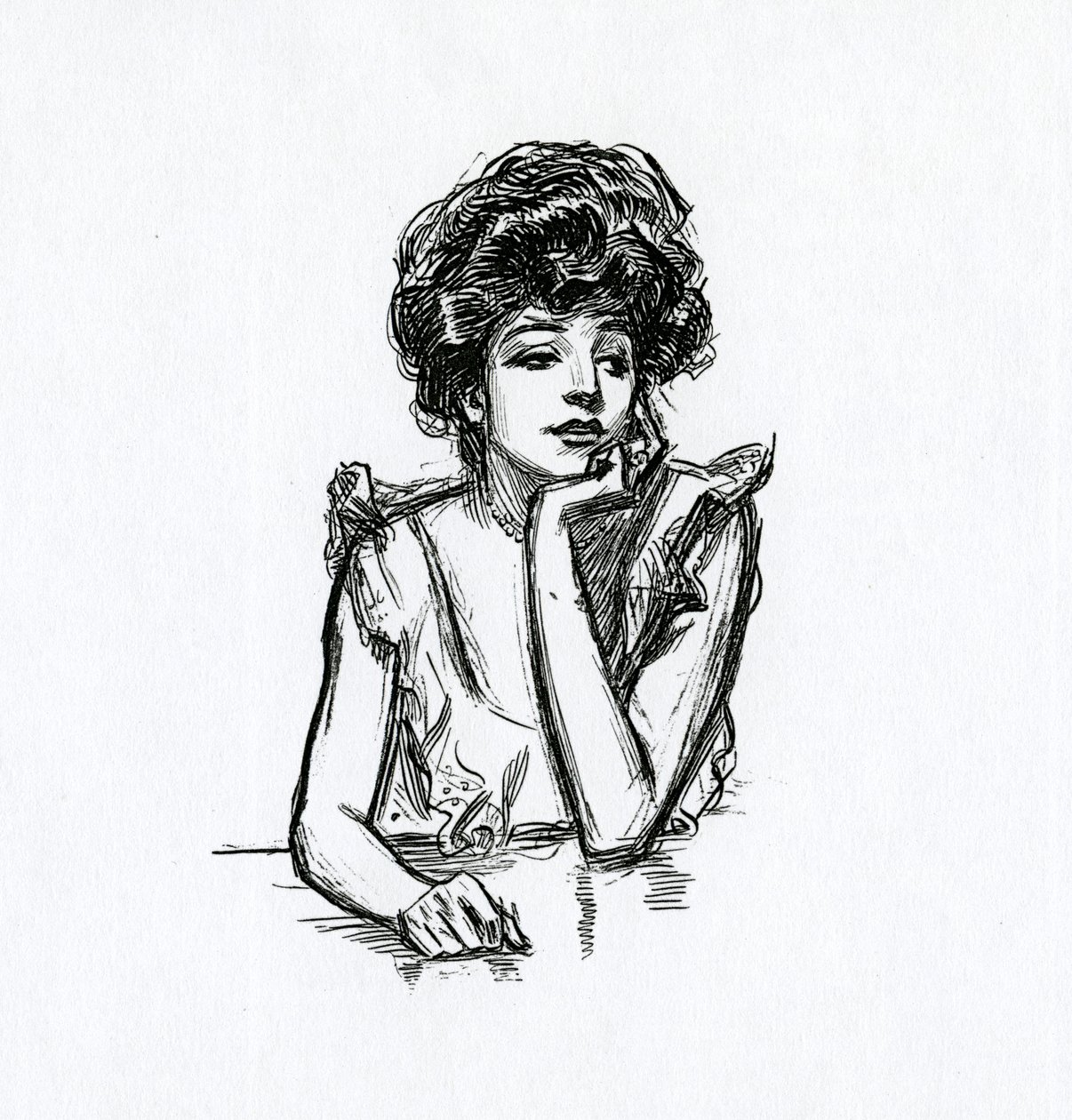 Een Gibson-meisje, c.1902 door Charles Dana Gibson