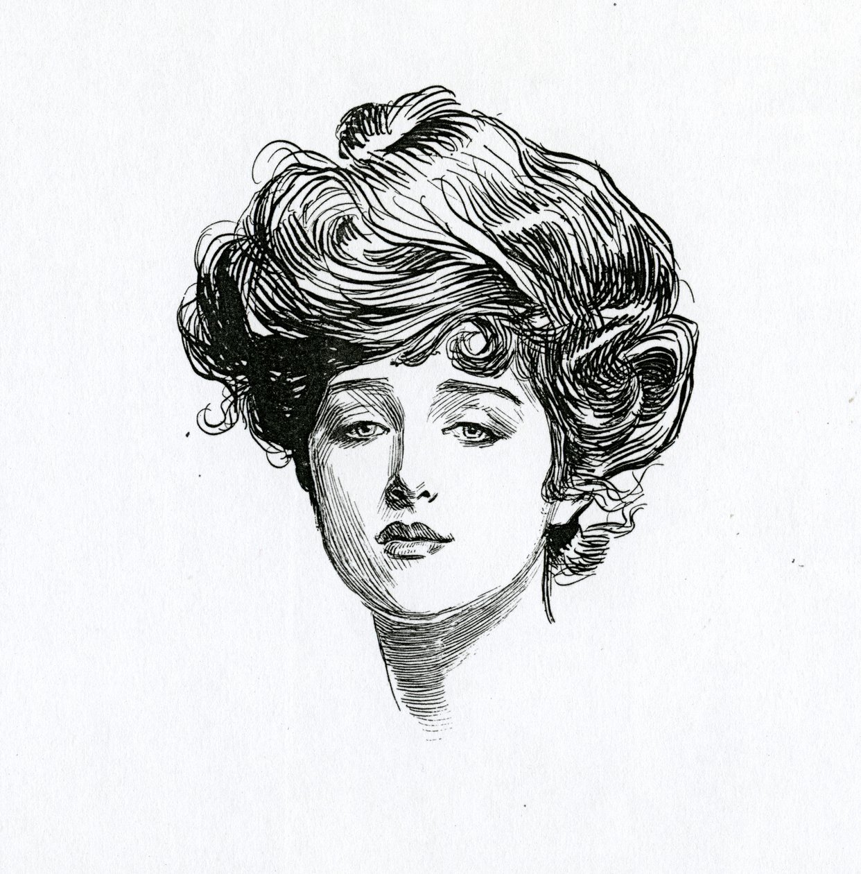 Een Gibson Meisje, ca. 1902 door Charles Dana Gibson
