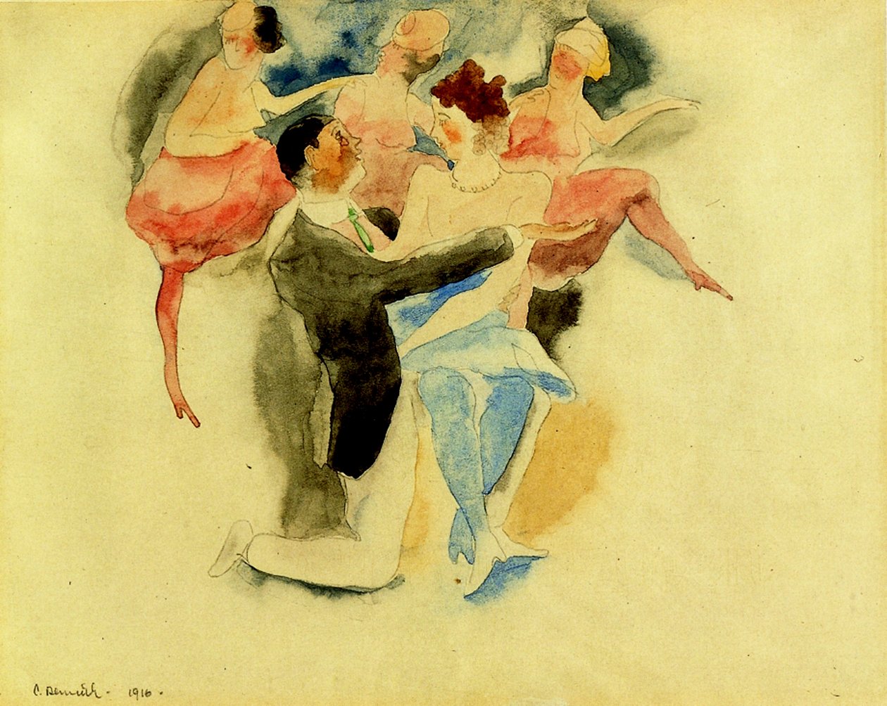 Vaudeville, 1916 door Charles Demuth