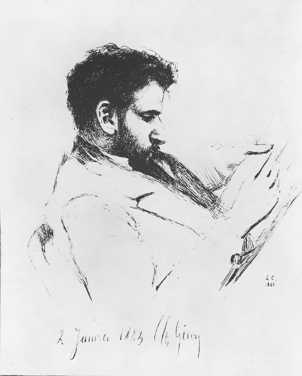 Savorgnan de Brazza, 1883 door Charles Giron