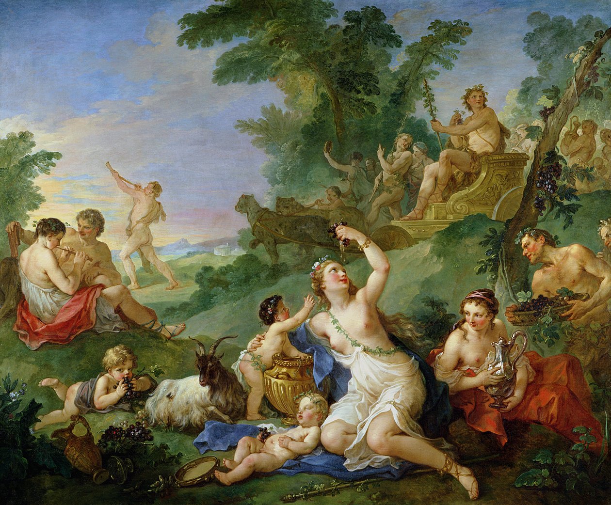De Triomf van Bacchus door Charles Joseph Natoire
