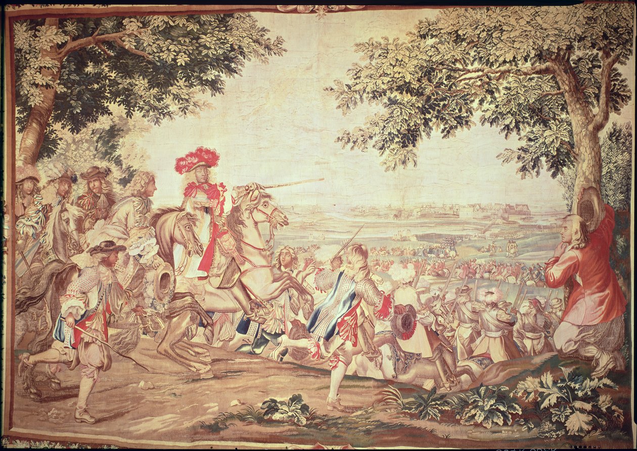 Intocht van Lodewijk XIV (1638-1715) in Duinkerken, 2 december 1662 door Charles Le Brun
