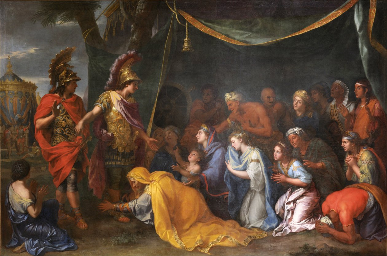 De koninginnen van Perzië aan de voeten van Alexander, ook wel de tent van Darius genoemd door Charles Le Brun