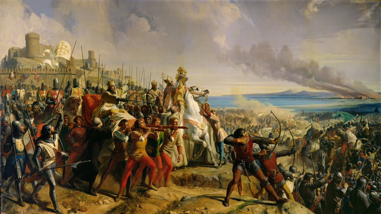 De Slag bij Montgisard, 25 november 1177 door Charles Philippe Lariviere