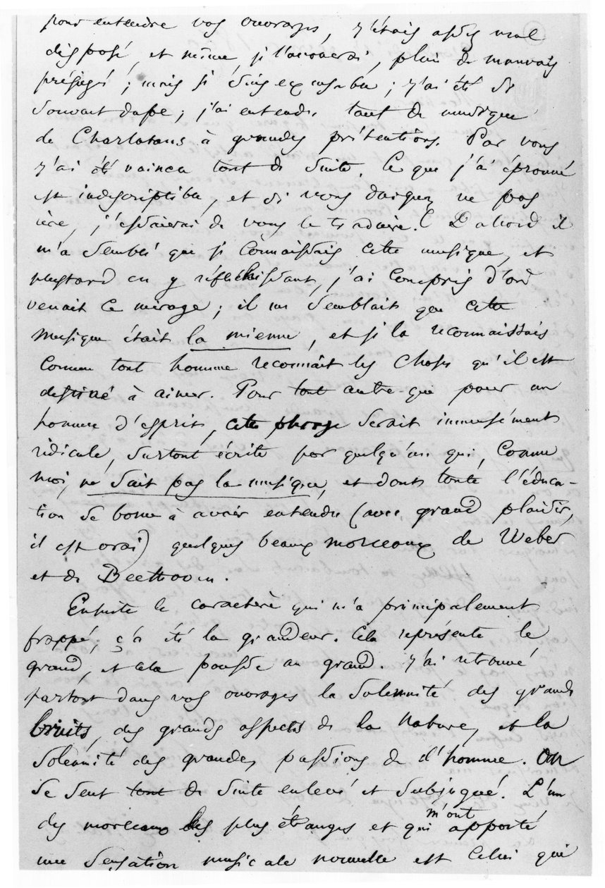 Brief aan Richard Wagner (1813-83) 17 februari 1860 door Charles Pierre Baudelaire