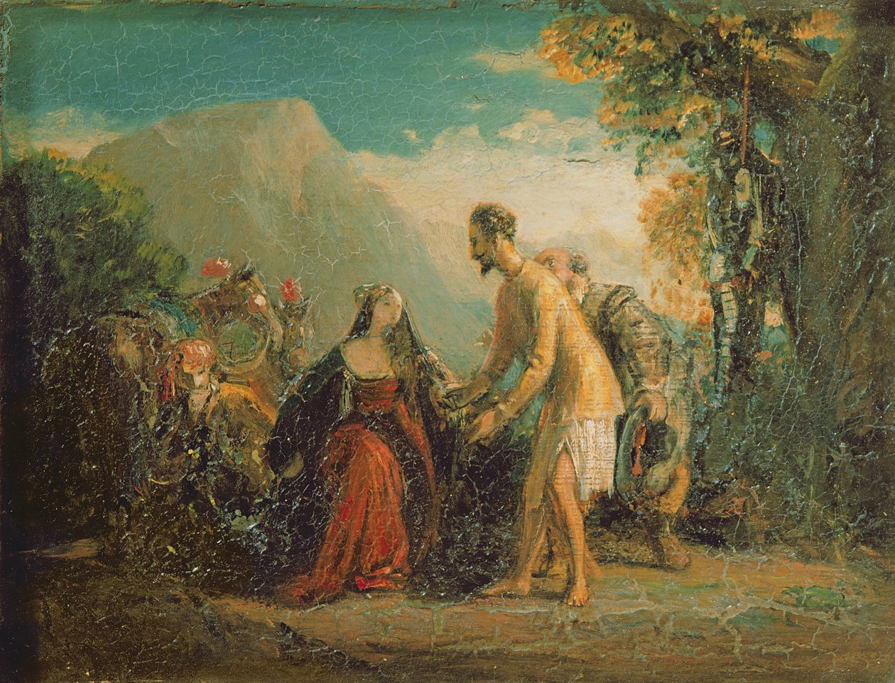 Don Quichot en Dorothea uit Cervantes