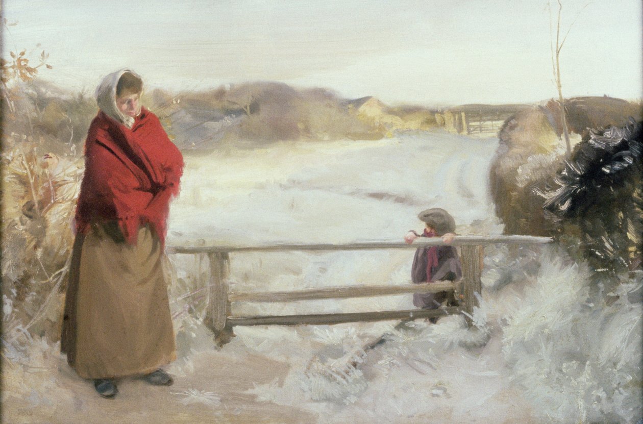 Sneeuwscène door Charles Sims