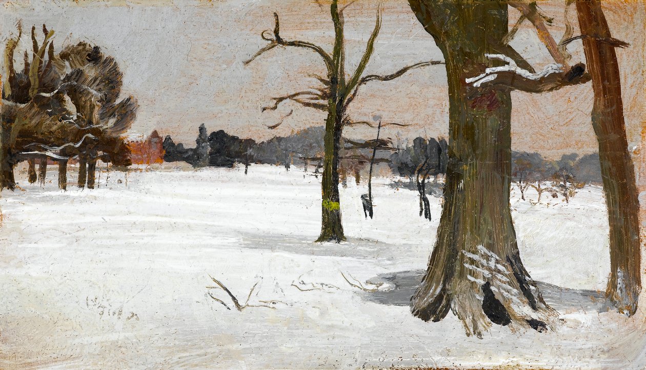 Sneeuwscène door Charles Sims