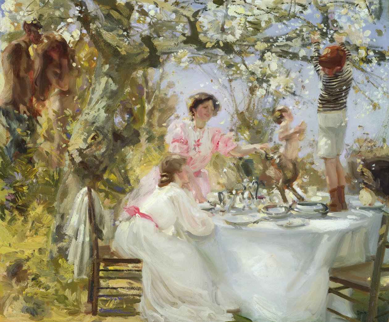 De kleine faun, c.1906 door Charles Sims