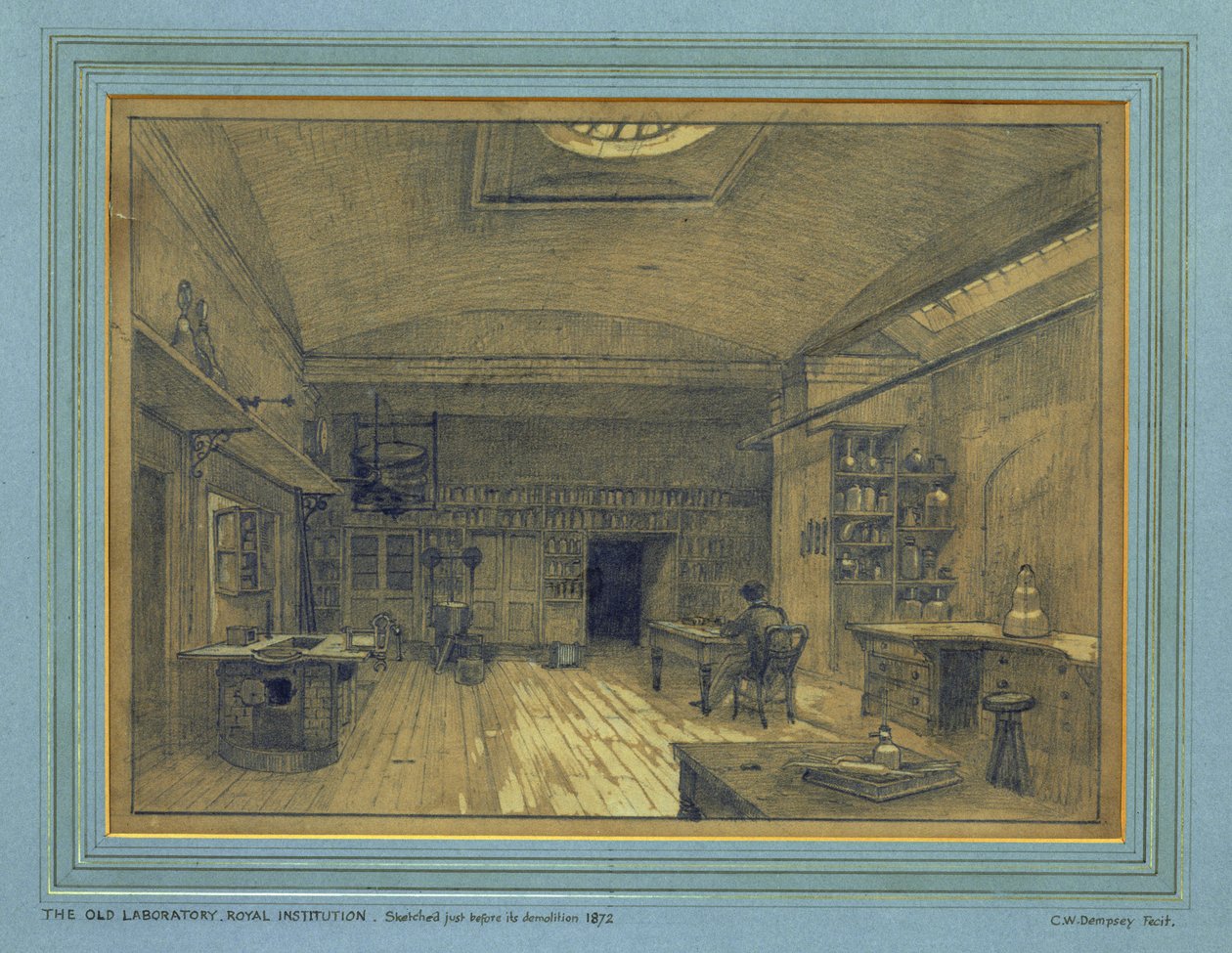 Royal Institution Laboratorium, 1872 door Charles W. Dempsey