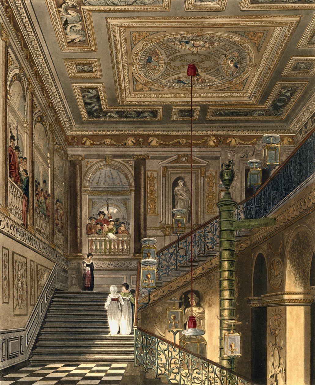 De Grote Trap in Kensington Palace Uit Pyne