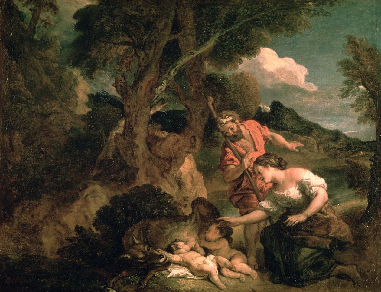 Romulus en Remus door Charles de la Fosse
