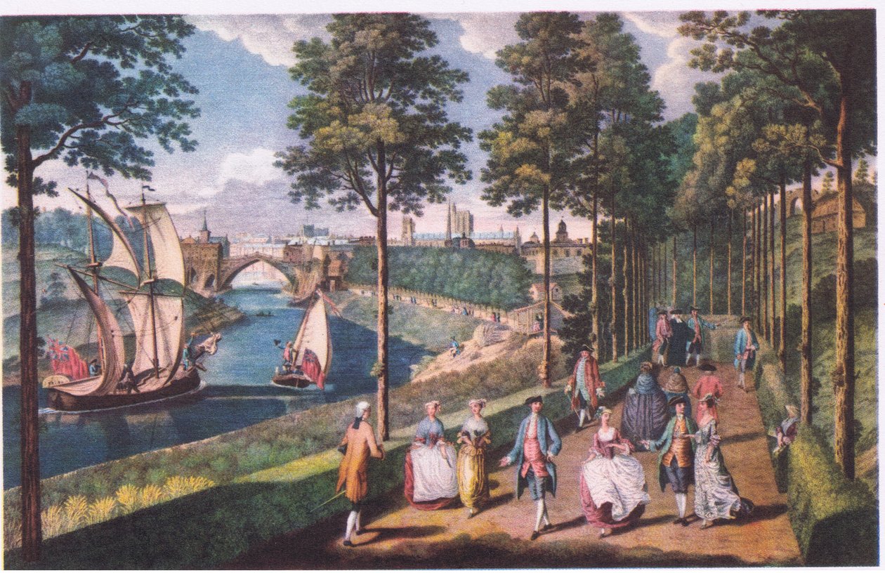Uitzicht op York 1756 door Charles the Elder Grignion