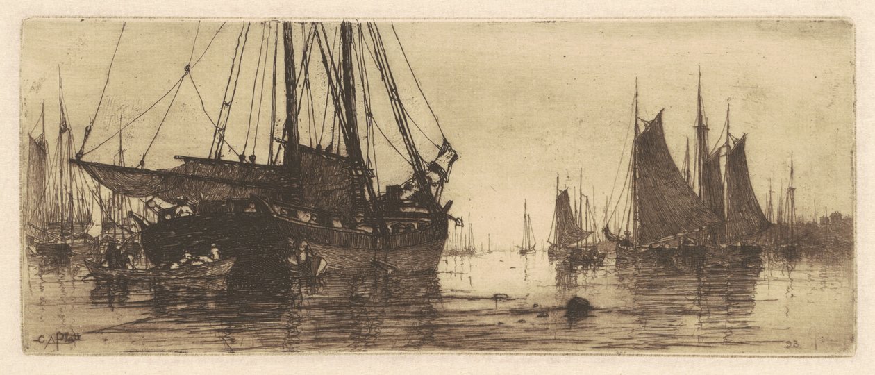 Vissersboten door Charles A. Platt