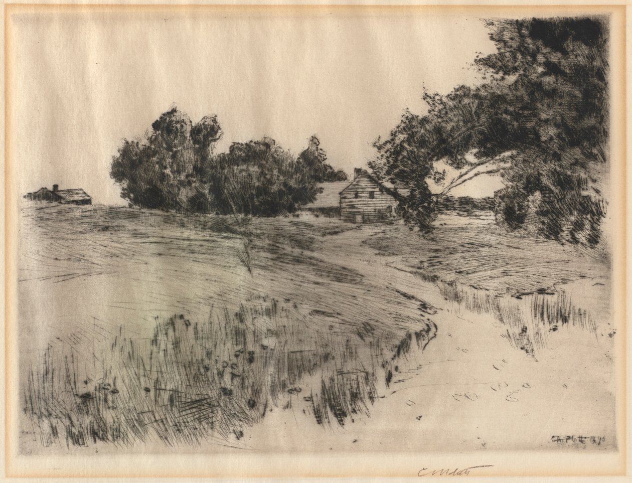 Cape Ann boerderij, 1890 door Charles Adams Platt
