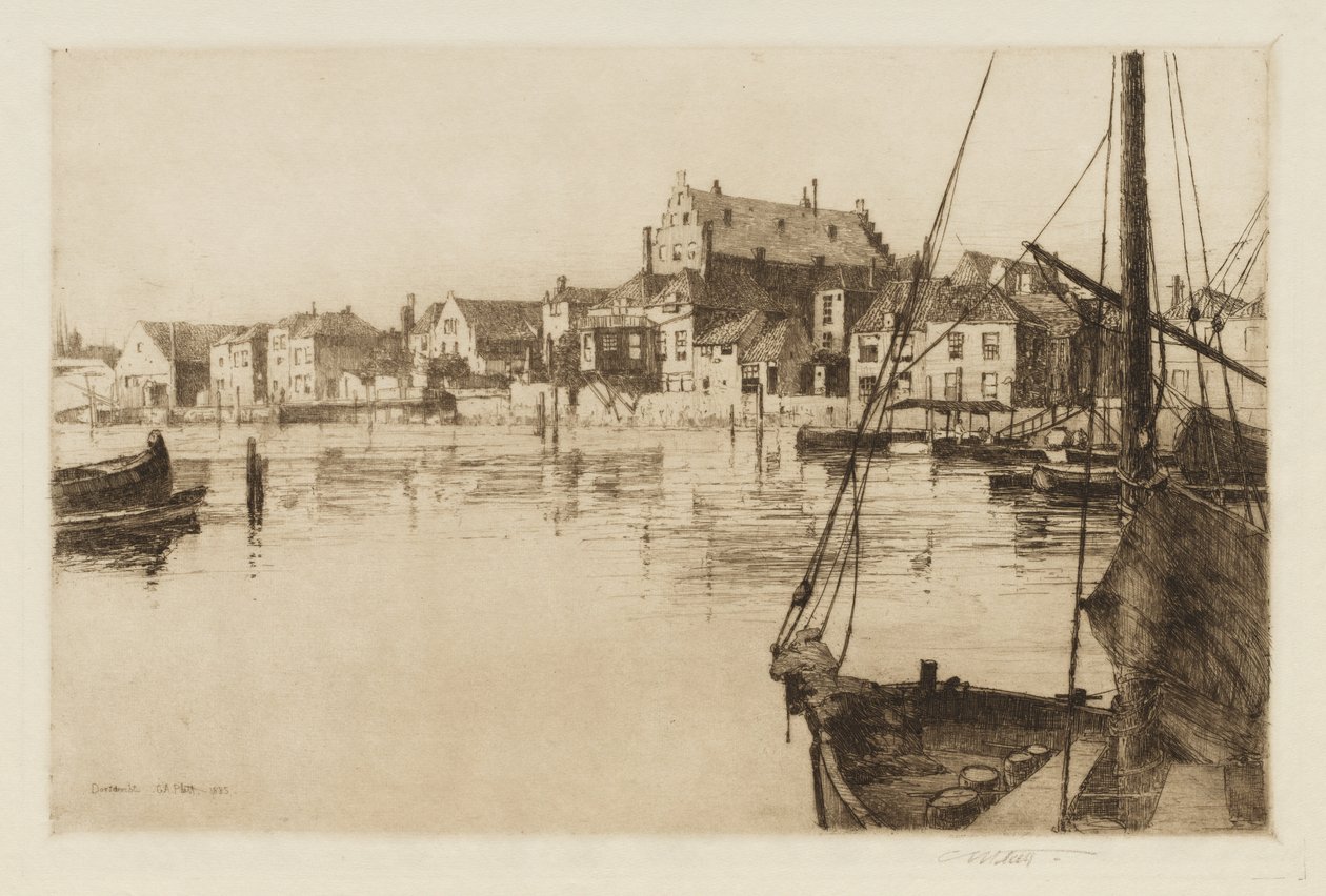 Dordrecht, 1885 door Charles Adams Platt